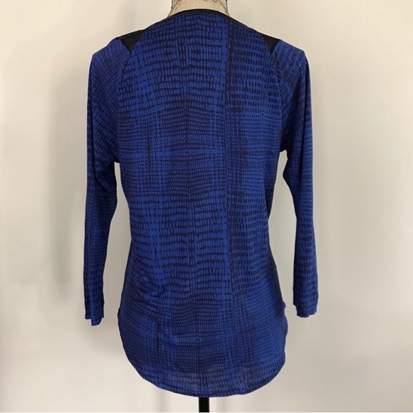 •Calvin Klein Jeans• vegan leather trim top - Picture 4 of 6